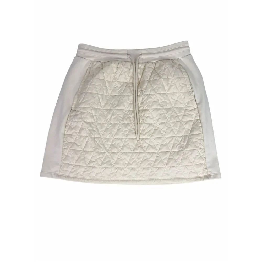 Athleta Women'sโSolstice Skirt size 8T Quilted Cream